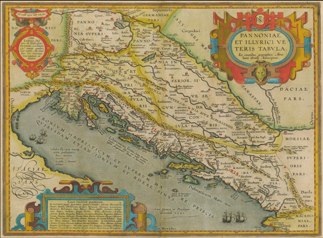 Pannoniae, et illyrici veteris tabvla